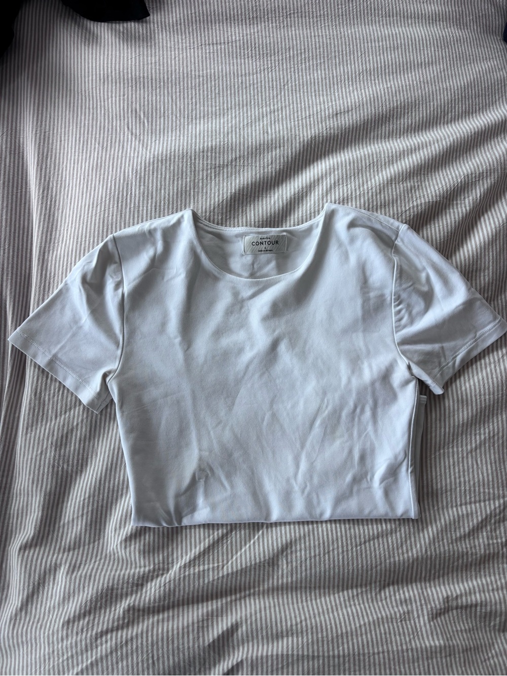 BABATON | ARITZIA | Contour Short Sleeve Crew Neck Bodysuit in bright white